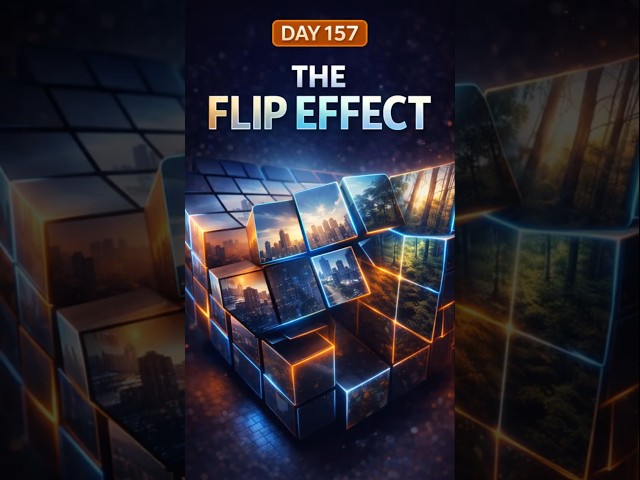 Flip Hover Animation Using HTML, CSS and JS| #shorts #coding #programming #webdevelopment