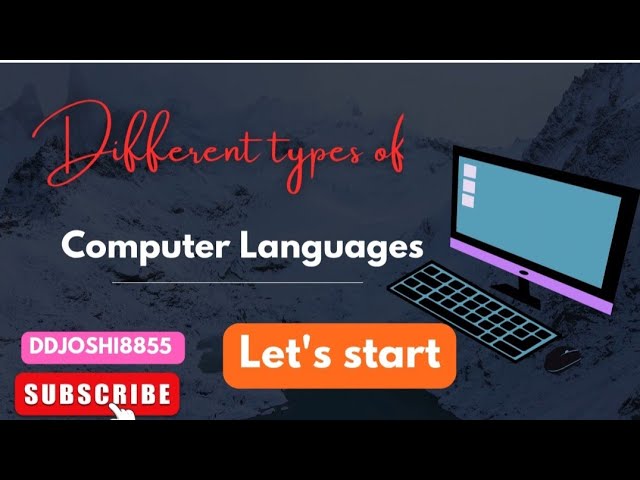 Different types of computer languages