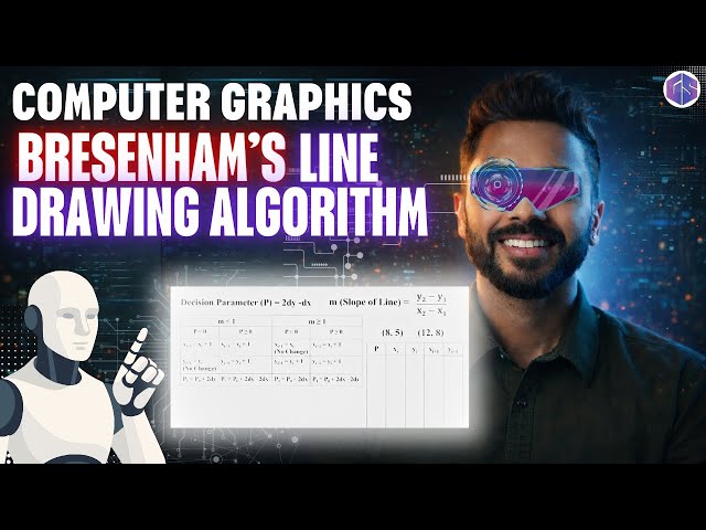 Bresenham Line Drawing Algorithm | Easiest Explanation with Numerical Example @GateSmashers