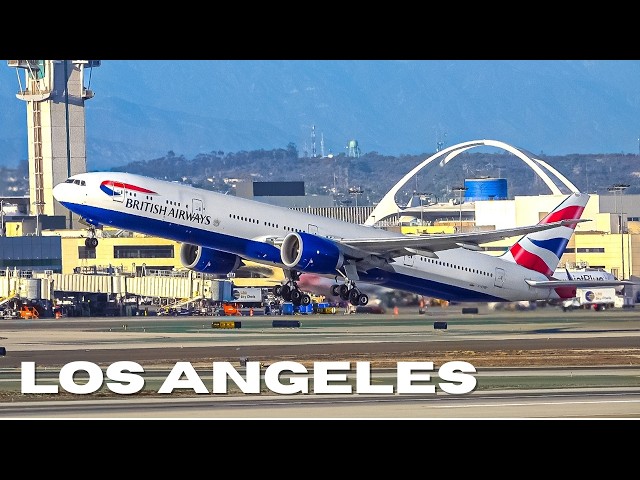 🇺🇸✈️ TRÁFICO DE HOLLYWOOD EN LAX! 20 Minutos de Plane Spotting (LAX/KLAX)