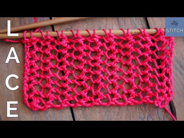 How to knit lace in two easy steps (one-row stitch pattern) So Woolly