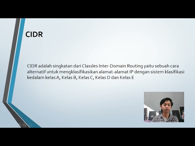 VIDEO PEMBELAJARAN/TUTORIAL JARINGAN KOMPUTER