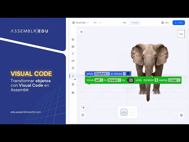 Assemblr EDU | Transformar objetos con Visual Coding en Assemblr