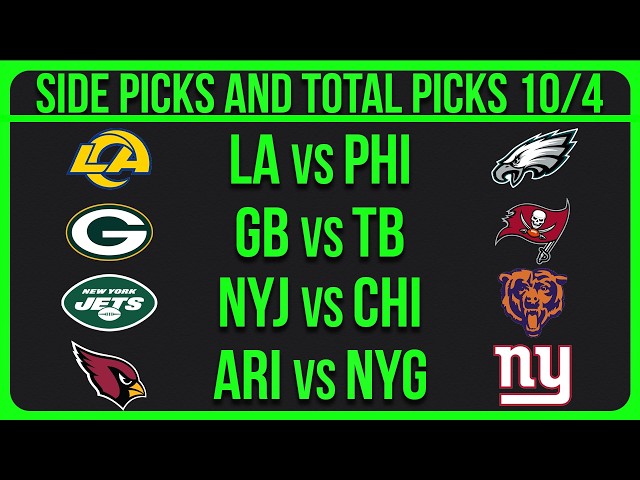 NFL Picks Week 4 Today 10/4/26 | NFL Week 4 Predictions and Picks (3/6)