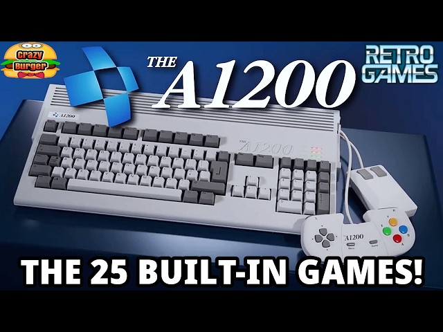 THE A1200 Full Size Amiga - Gameplay Of All 25 Pre-Installed Games!
