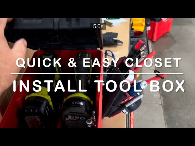 We Created Small, Light and Organized Install Tool Boxes For Our Closet Installers