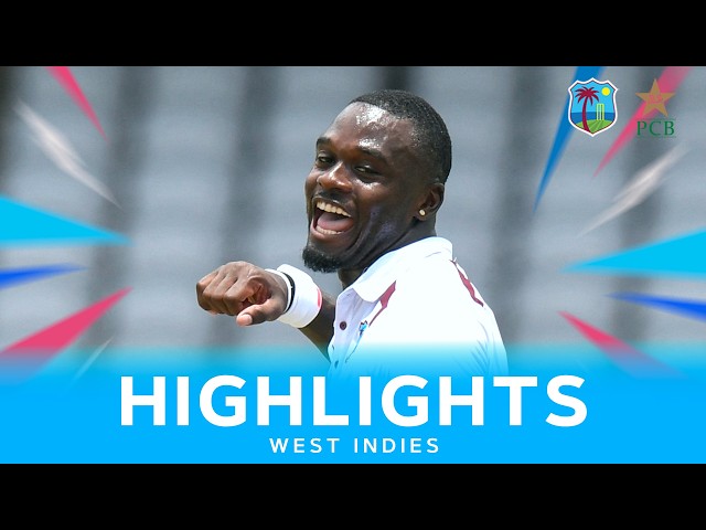 Seales 5-Fer & Babar Half Century | Extended Highlights | West Indies v Pakistan | 1st Test Day 4