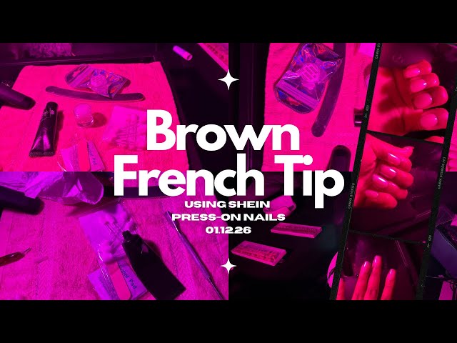 SAB BEAUTOLOGY EPISODE 15: BROWN FRENCH TIP MANICURE || SHEIN PRESS-ON NAILS || SABSTYLE TV