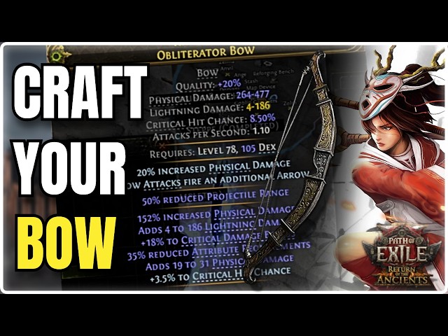 How to Craft your Bow for Ice shot Deadeye - Crit & Non-Crit | Path of Exile 2