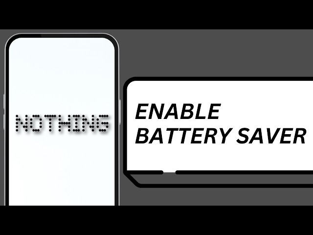 How to Enable Battery Saver Mode ?