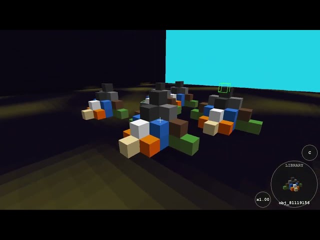 Python/Pygame 3D Voxel Engine - CAD Structure Bagging/Placement