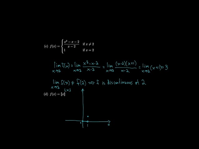 Calculus 2.5 Continuity