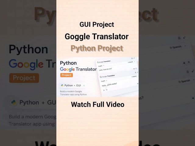 Python Translator App Tutorial | Tkinter GUI Project 2026