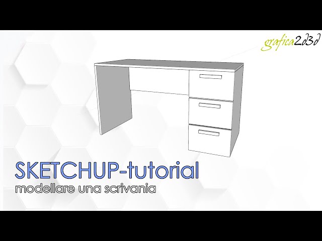 desk with sketchup