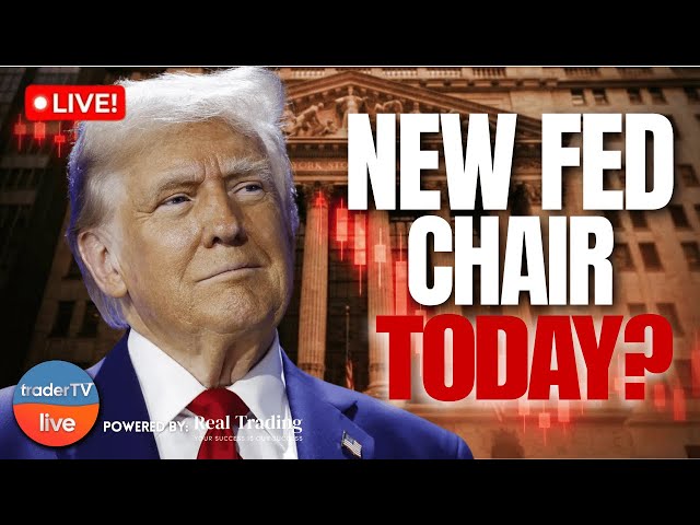 Markets Slide as Gold & Silver Crash — Trump Names Kevin Warsh Fed Chair | LIVE Trading Jan 30