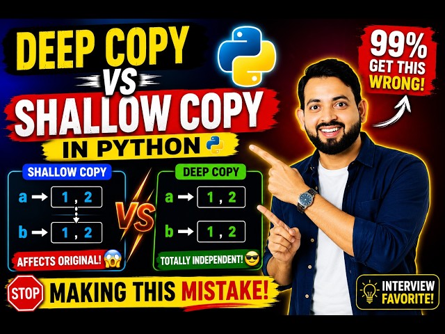 99% of Python Developers Don't Understand This! | Deep Copy vs Shallow Copy Explained