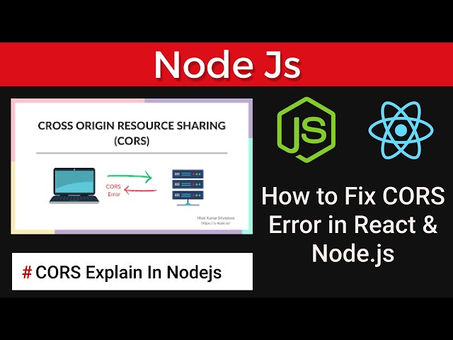 CORS Error Fix in Node.js (Frontend + Backend Explained) | React + Express