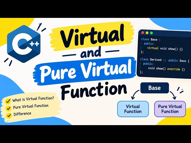 L44 virtual and pure virtual Function 