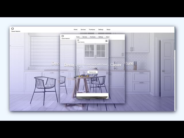 Fully Responsive Beautiful Furniture website with Parallax effect using pure CSS | CodeEra