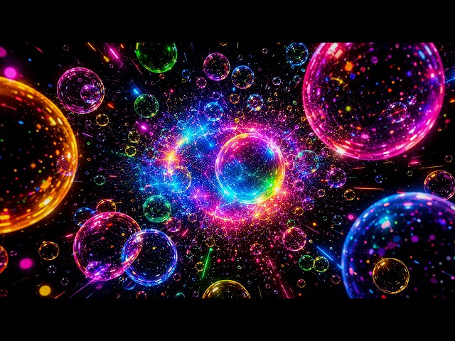 4K Colorful Bubbles 🫧 🌈 OLED Screensaver | TV Background & Relaxing Music