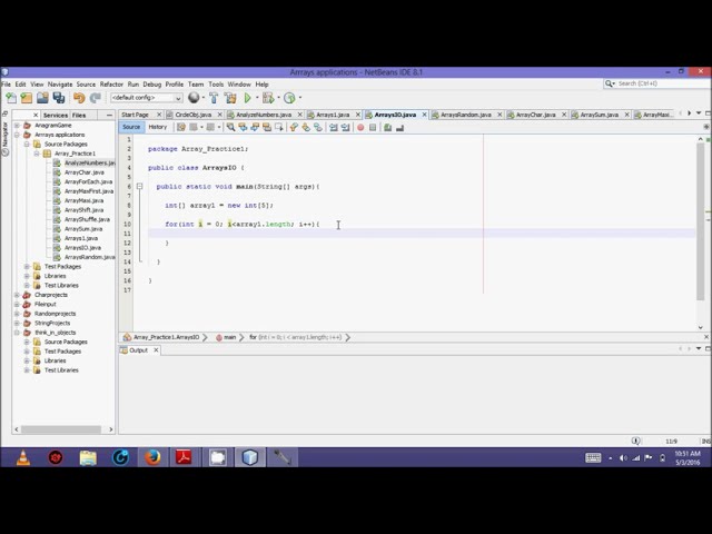Java Arrays 1- Input array elements with Scanner