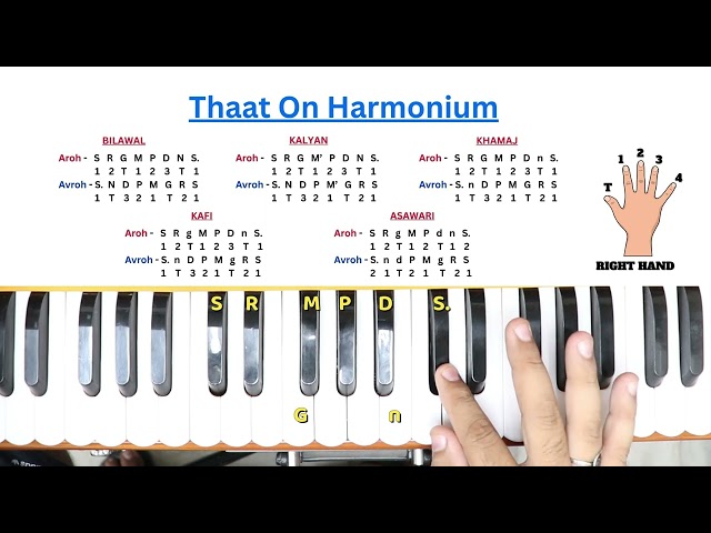 How to Play 10 Thaats on Harmonium - Fast Finger Exercises | #harmoniumguru