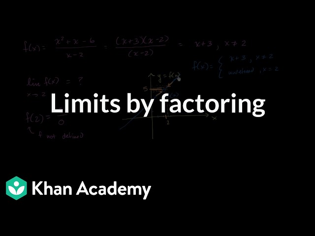 Limits by factoring | Grade 11 | Physics | NCERT | Khan Academy (IN accent)
