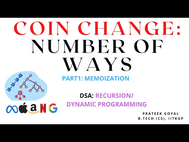 Coin Change: Number of Ways PART 1 | Memoization | Java | Recursion, Dynamic Programming