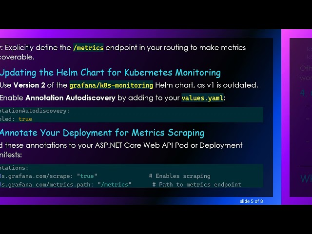 Collecting ASP.NET Core Web API Metrics with Grafana Cloud Using Prometheus and Kubernetes