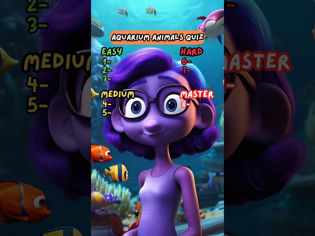 What animals are at the aquarium? Test your sea animal knowledge! #quiz #trivia