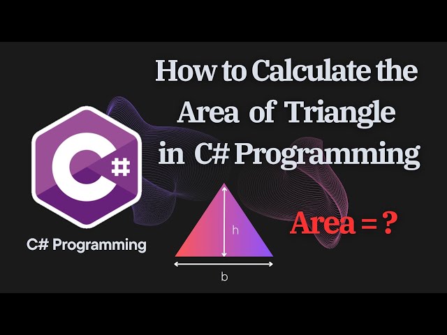 Programming Tutorial (C#) - How to Calculate Area of Triangle    #programming #coding #technology