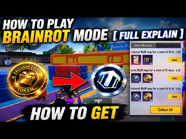 How To Play Brainrot Mode [ Full Explain ] How To Get Exclusive Event Token In Bgmi🤩BRAINROT EXCHANG