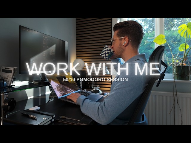 Work With Me | Strategic 2 Hour Pomodoro Focus Session for Work Study & Trading | 50/10 Timer