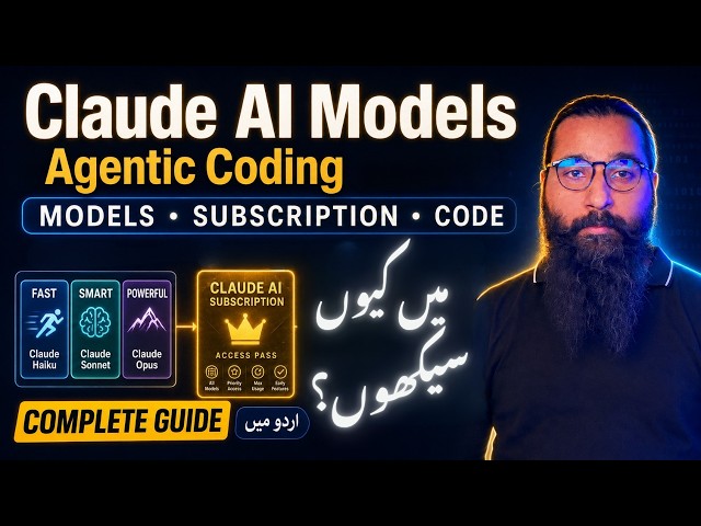 Claude AI Models & Subscription for Agentic Coding Explained! 💻🤖 in Urdu