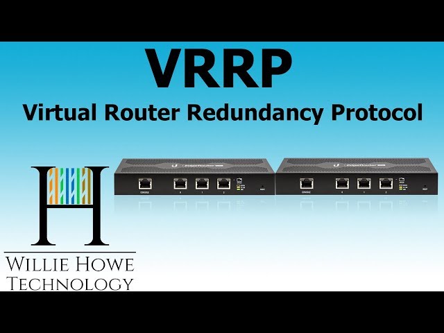 EdgeRouter VRRP (Virtual Router Redundancy Protocol) Basic Setup - High Availability
