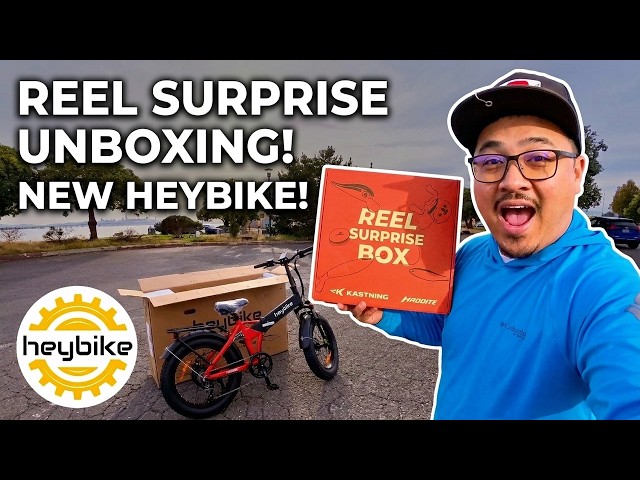 INSANE KastKing Reel Surprise Box Unboxing 🎣🔥 (Our Heybike E-Bike Fishing Adventures Begin!)