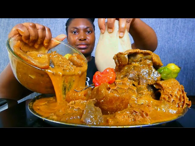Cook and Eat With Me delicious ogbono soup with fufu