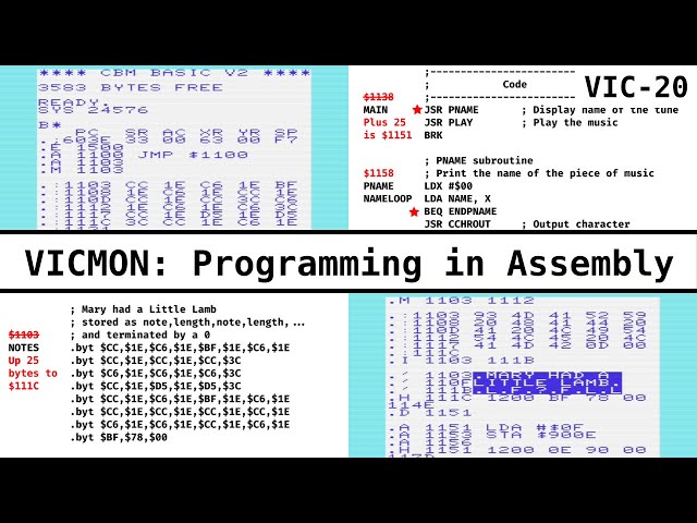 Programming in Assembly with VICMON on the VIC-20
