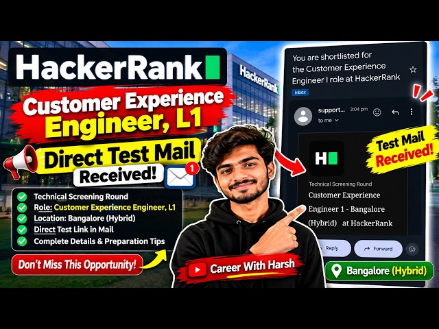 Hackerrank Biggest Hiring | Direct Assessments Started | Off Campus Drive for 2026, 2025, 2024
