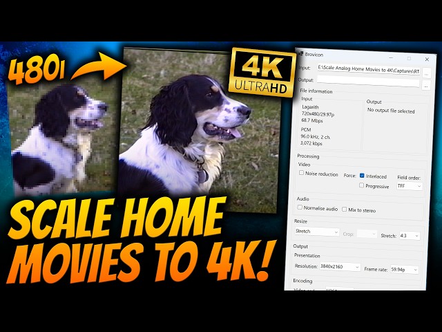 Scale Analog Home Movies to 4K