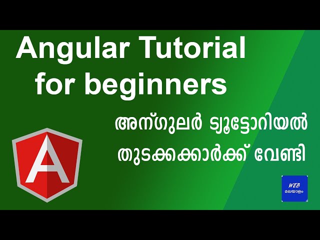 Angular Malayalam Tutorial for beginners