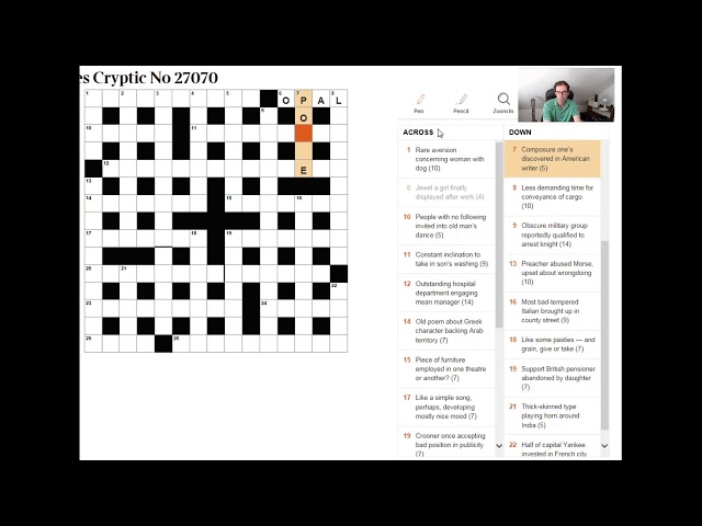How to read a cryptic crossword clue:  Beginner video