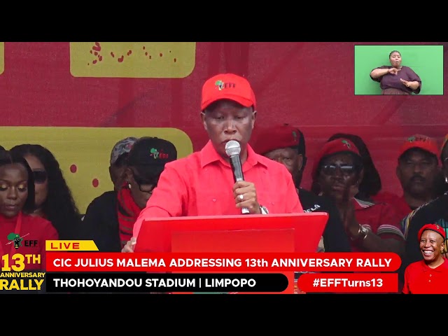 EFF 13th Anniversary Rally and 2026 Local Government Elections Manifesto Launch