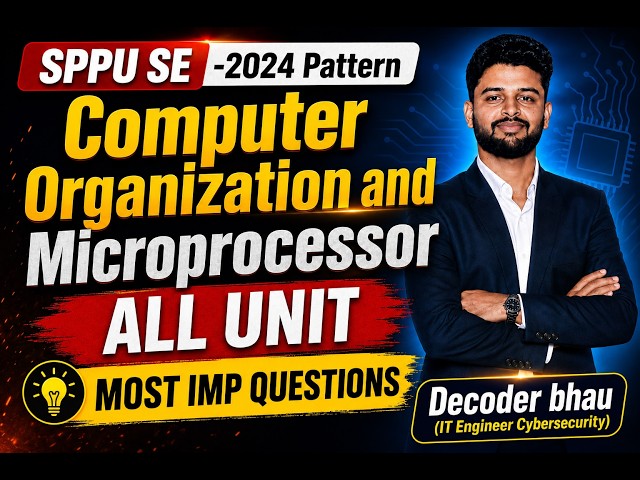 SPPU SE Computer Organization & Microprocessor Unit 1 Imp Questions | |2024 Pattern  #microprocessor