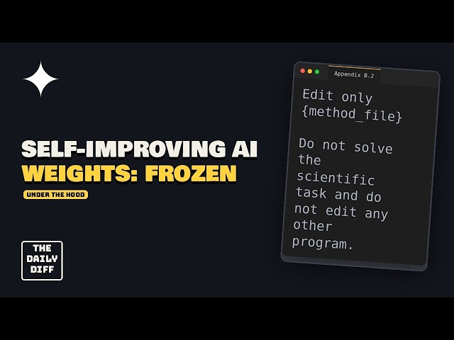 Recursive self-improvement, under the hood