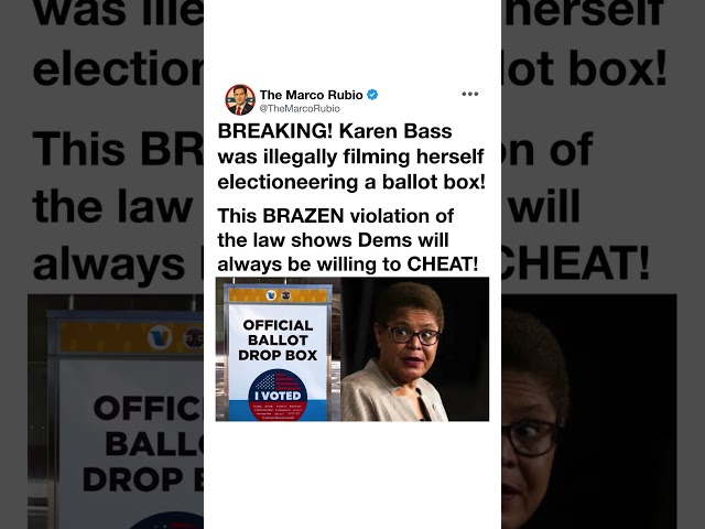 Karen Bass Ballot Box Controversy? Internet Reacts 🇺🇸🔥