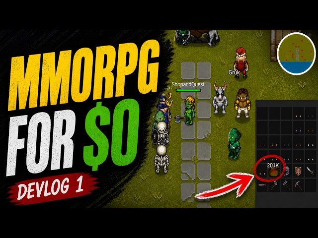 I’m Building an MMORPG With $0… (Unity Devlog #1)