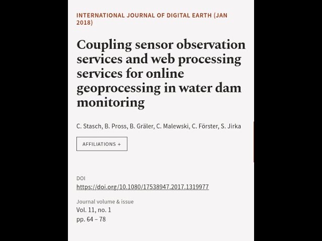 Coupling sensor observation services and web processing services for online geoproces... | RTCL.TV