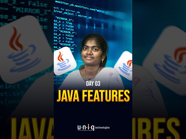 Let's start from Scratch today, Day 03 | Features of Java