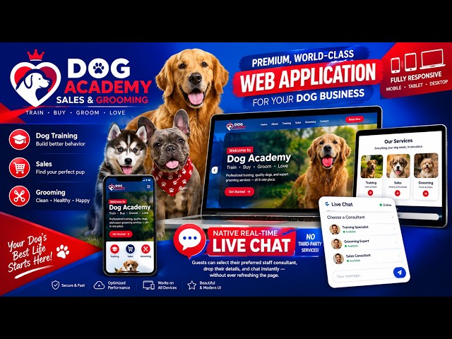 I Build a World Class Dog Business Website within 5 minutes